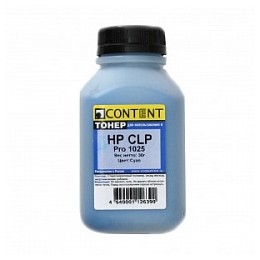 Тонер HP CLJ 1600/2600/2605, 85г, голубой, Content