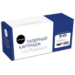 Тонер-картридж Kyocera TA 180/181/220/221, 15K, туба, NetProduct (TK-435)