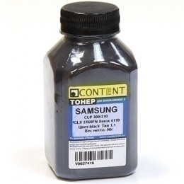 Тонер Samsung CLP-300/310/ CLX 3160FN/Xerox 6110, чёрный, 90 г, Content