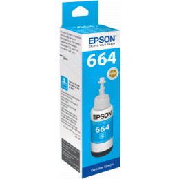 Чернила Epson L100 Т6642 Cyan, 70мл., оригинальные