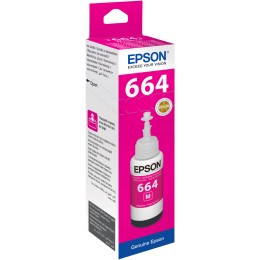 Чернила Epson L100 Т6643 Magenta, 70мл., оригинальные