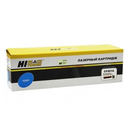 Картридж HP CF401A, синий, 1,4K, Hi-Black для HP CLJ M252/277n