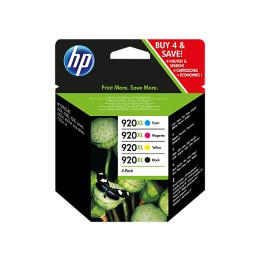 Картридж HP C2N92AE (CD972AE Голубой № 920XL + CD973AE Пурпурный № 920XL + CD974AE желтый № 920XL + CD975AE черный № 920XL), комплект, оригинальный