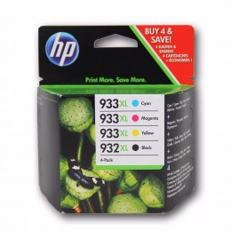 Картридж HP C2P42AE (CN053AE черный № 932XL + CN054AE Голубой № 933XL + CN055AE Пурпурный № 933XL + CN056AE желтый № 933XL), комплект, оригинальный