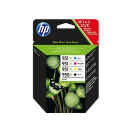 Картридж HP C2P43AE (CN045AE черный № 950XL + CN046AE Голубой № 951XL + CN047AE Пурпурный № 951XL + CN048AE желтый № 951XL), комплект, оригинальный