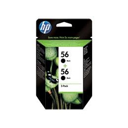 Картридж HP C9502AE (2*C6656AE черный № 56), сдвоенная упаковка, оригинальный