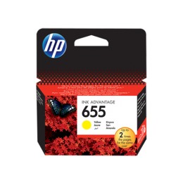 Картридж HP CZ112AE желтый № 655, оригинальный