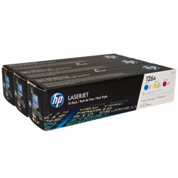 Комплект лазерных картриджей HP CF341A (CE311A голубой, CE312A желтый, CE313A пурпурный), оригинальный