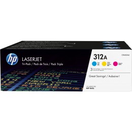 Комплект лазерных картриджей HP CF440AM (CF381A голубой, CF382A желтый, CF383A пурпурный), оригинальный